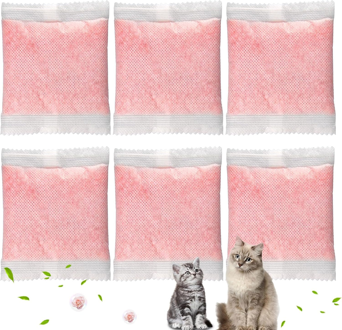 14 Pack Cat Litter Box Odor Eliminator Refills - 6 / Odor Removers Set (6 Pack)