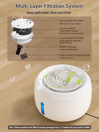 SIBAYS 3.5L Cat Water Fountain - White - image 3