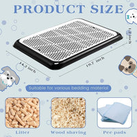Mifoci 1 Pcs Dog Pee Pad Holder Potty Tray Portable Dog Litter Box Toilet Training for Indoor Outdoor Small Medium Large Pet Puppy