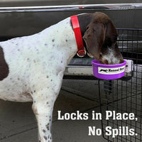 Dog Crate Water Bowl No Spill - Purple - image 2
