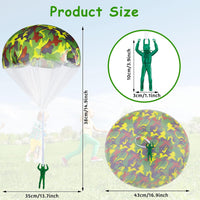 Aoriher 12 Pcs American Flag Army Parachute Toy Action Figure – Fun for Kids & Family - image 3