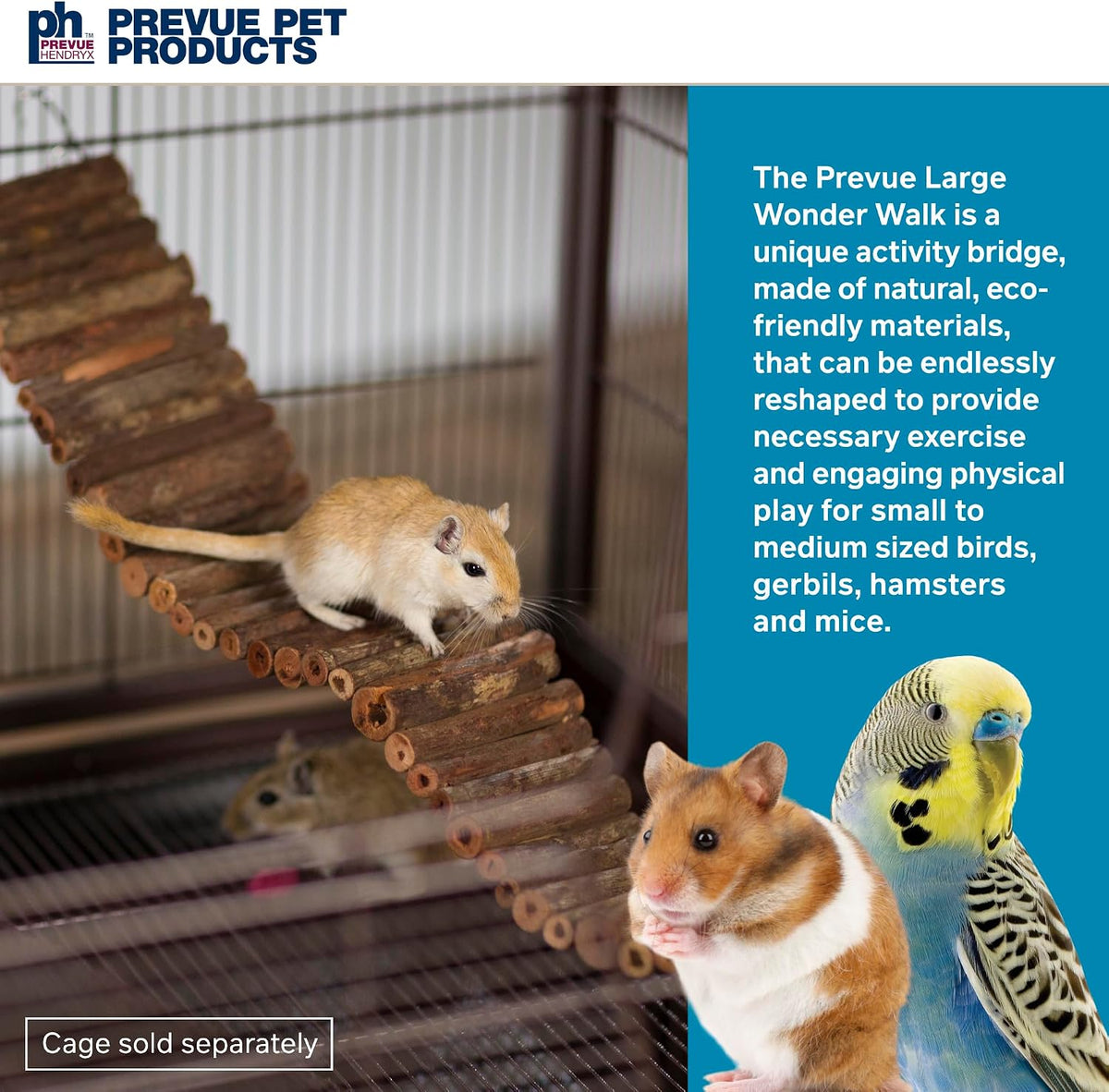Prevue Pet Products Natural Large Wonder Walk Bird & Small Animal - image 2