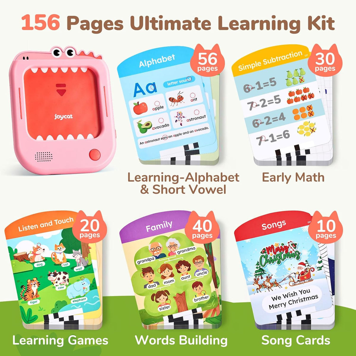 JoyCat Kids Learning Tablet - Pink:English-Early Learning - image 2