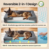 OhGeni Orthopedic Extra Large Dog Bed Couch, Memory Foam - image 2