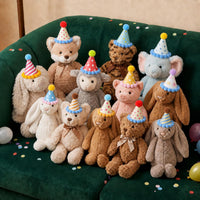10pcs Colorful Mini Party Hats - Colorful pom-poms - image 4