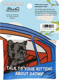 Blue Q Catnip - Cute Cat Toys for Biting with Funny Graphics -I Love My Cat – Essentials for Cats - Talk to Your Kittens About Catnip - image 2
