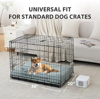 Pet Bed Cooling System, Consistent Warm and Cold Water Pad, No Electric Shock or Chemical Gel Needed, Machine Washable Bed, Ideal for Home and Crates (Cooling & Heating Green, 30" x 20")