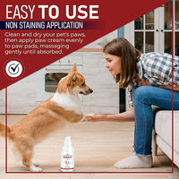 Dog Paw Pad Balm - 3-in-1 Lick Safe Soother & Moisturizer& Lotion for Dog Paws Nose, Elbow, Snout - Natural, Quick-Drying, Non-Sticky - All-Weather Cat Paw Balm Cream- 3.5 Oz/100Gram