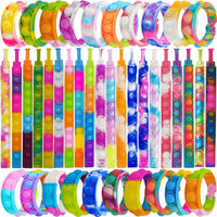 IERKEIE 30 pop bubble fidget bracelets in assorted colors