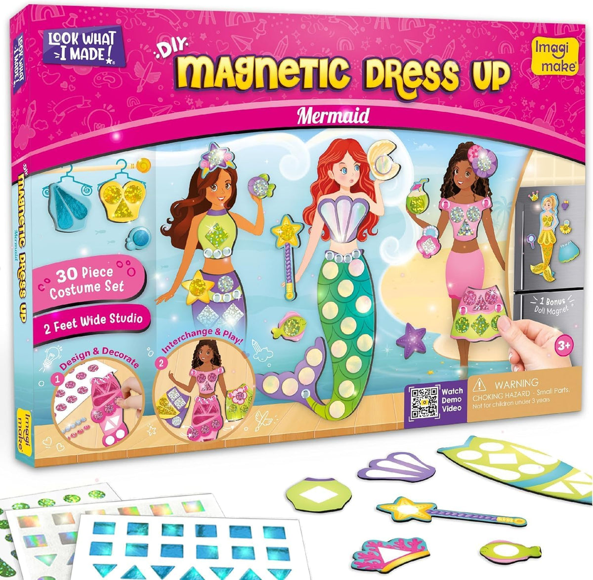 Imagimake DIY Magnetic Dress-Up Princess - Mermaid