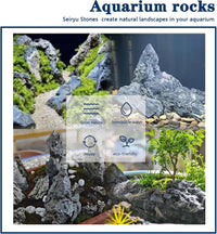 Aquarium Rocks Seiryu Stones Natural Hardscape Stone for Aquariums - Seiryu Stone / 3Lb (2-5 inch) - image 4