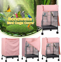 QBLEEV Bird Cage Covers, Breathable Blackout Birdcage Covers for Night – Essentials for Birds - Pink / 20.5"L X 20.5"W X 29.1"H - image 4