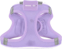 Light Up Dog Harness,Rechargeable LED Dog Harness for Small Medium Large Dogs,Reflective Lighted Safety Vest for Night Walking & Camping,Lightweight & Adjustable,Lavender Purple,S