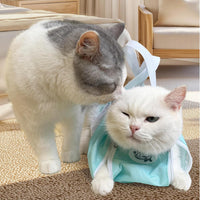 Cinf Cat Restraint Grooming Bag - M (8-12lbs) / Mint - image 4