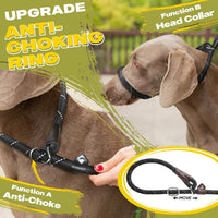 Fida Durable Slip Lead Dog Leash - Large (1/2" x 6 ft) / Black - image 3
