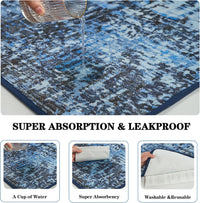 Washable Pee Pads for Dogs, Reusable Puppy Pads 36"x 41" 2 Pack – Essentials for Dogs - Tie Dye Blue / 36"*24"(Pack of 4) - image 2