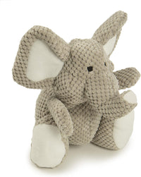 goDog Checkers Elephant Tough Plush Toy with Chew Guard Technology - Checkers - Elephant (Gray) / Large (Pack of 6) - image 2