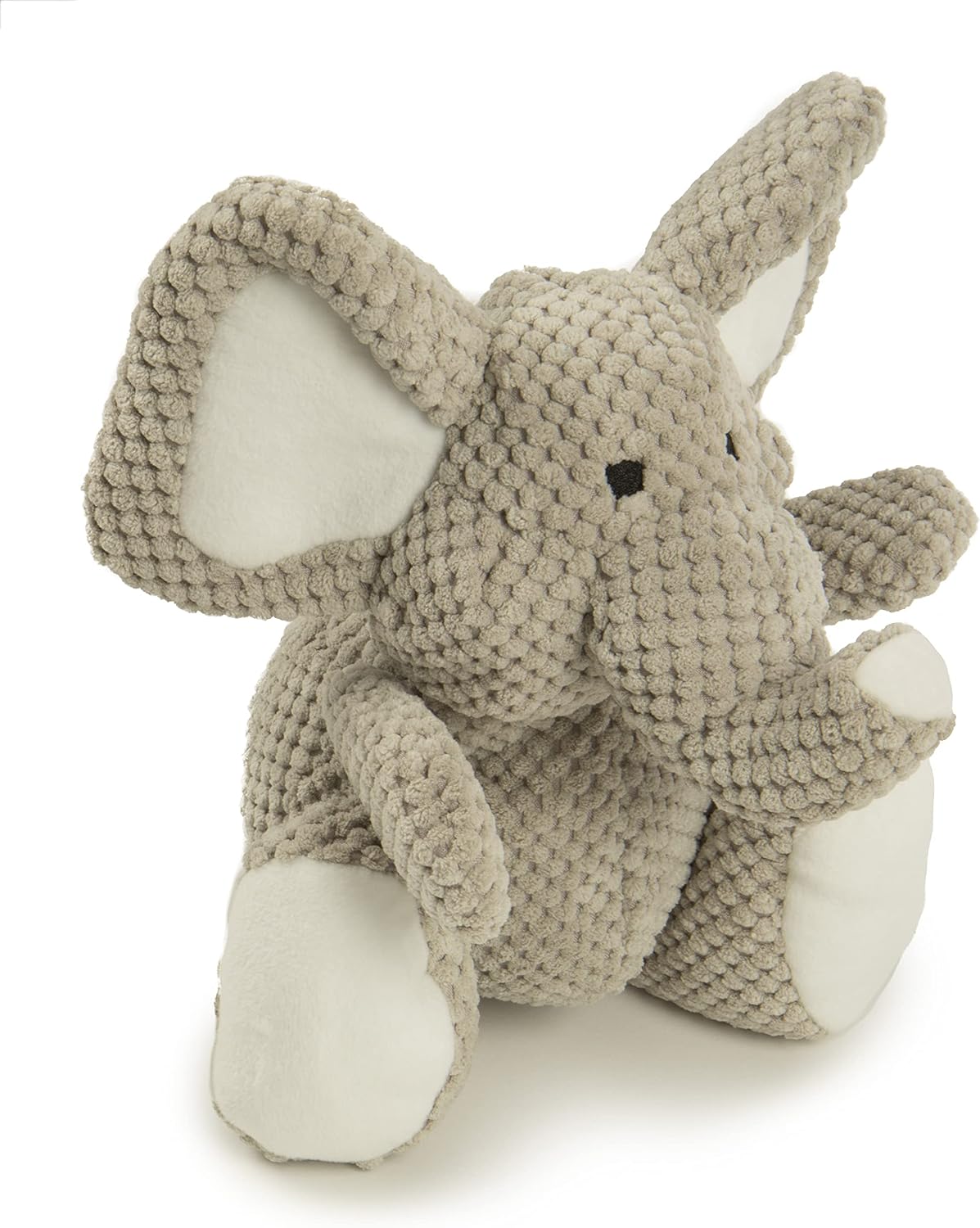 goDog Checkers Elephant Tough Plush Toy with Chew Guard Technology - Checkers - Elephant (Gray) / Large (Pack of 6) - image 2