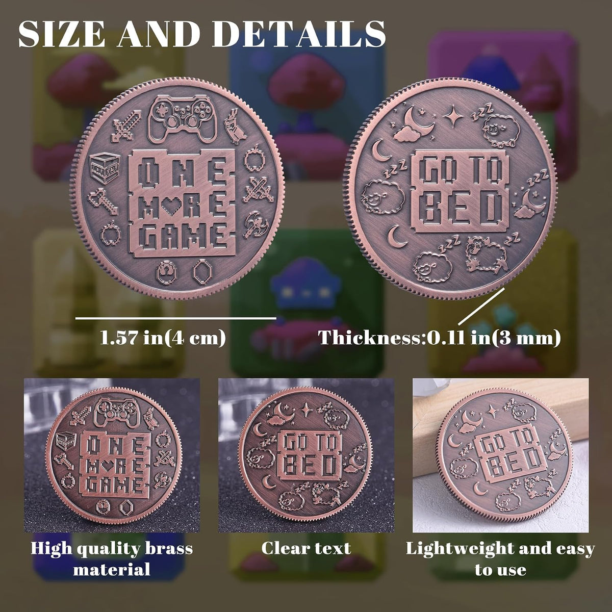 Ultimate Gamer Gift for Men - one more game coin 0712 - image 2