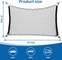 Dog Car Barrier Vehicle Pet Barrier Backseat Mesh Dog Car Divider Net - 47 x 27 Inch - image 2