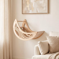 Moon & Star Cat Wall Shelves - Beige-moon / M - image 3