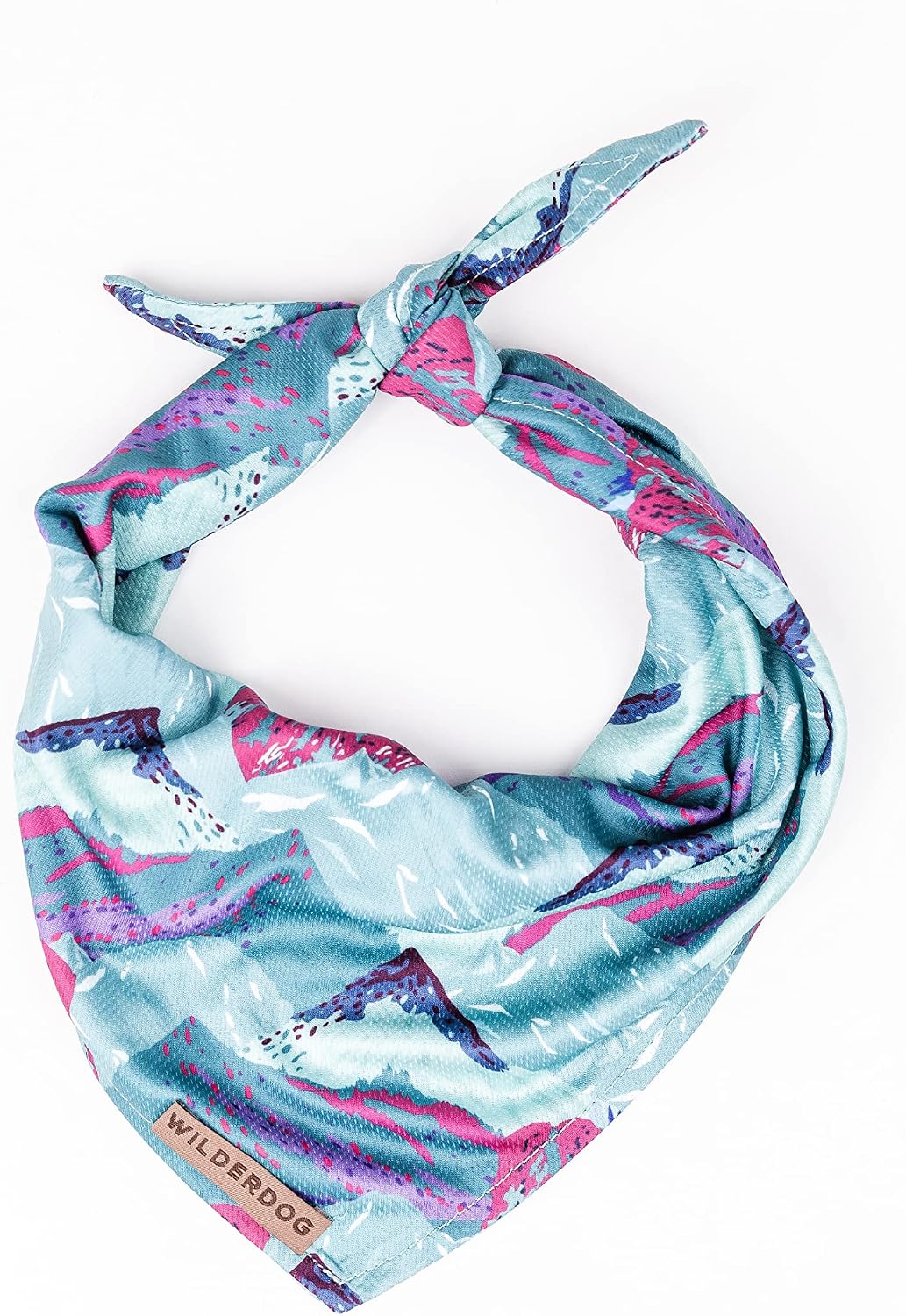 Wilderdog Dog Bandana with Lightweight Quick Drying Poly-Blend Mesh - Alpenglow