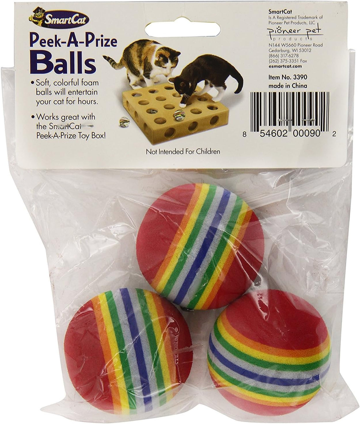 Pioneer Pet Toy Box Balls for Cat Colors may vary - image 2