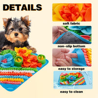 Snuffle Mat for Dogs, Sniff Mat Slow Feeding Mat for Small Pets Cats, Rabbits - Help Stress Relief - Blue - image 2