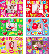 30 Packs Halloween Arts and Crafts for Kids Picture Frame Craft Kits - Valentine’s Day