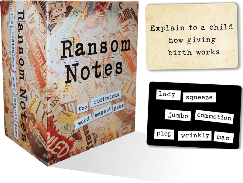 Ransom Notes, The Ridiculous Word Magnet Party Game, 3+ Players - Core