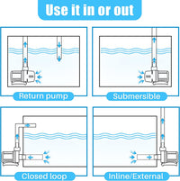 Orlushy DC-4000 Silent Swirl Controllable DC aquarium Pump 25W - DC4000 - image 2