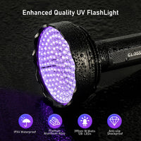 GLOSSDAY UV Flashlight Black Light - 128LED - image 2