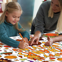 OHOME Halloween Giant Coloring Poster/Tablecloth-Halloween Crafts - Thanksgiving - image 3