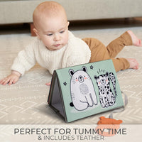 Soft Tummy Time Book w/ Baby Safe Mirror - image 3