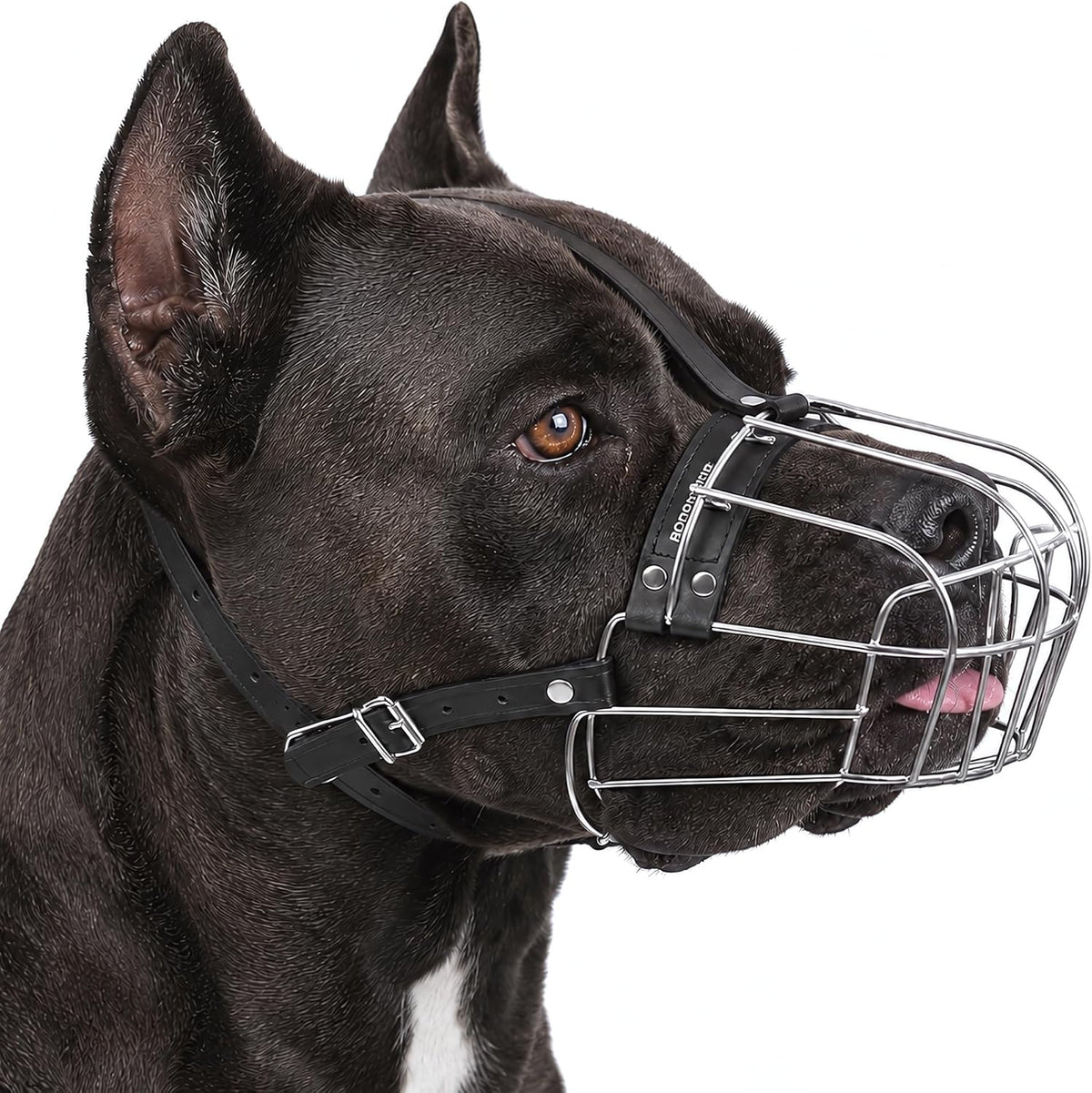 Stainless Steel Wire Basket Dog Muzzle for Husky – Essentials for Dogs - Stainless Steel / Cane Corso