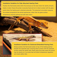 Reptile Heat Pad, 6" X 8" 8W, Heating Pad for Reptile Tank - Heat Pad (16W) & Thermostat - image 4