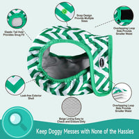 Tuiskusa Reusable Washable Dog Diapers Female - Stripes 5-Pack / X-Large - image 3