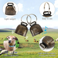 5 Pack Reflective Goat Collars with Bells, Anti-Lost Pet Collar - Reflective Multi-colored - image 3