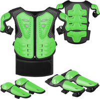 JUSTDOLIFE youth dirt bike gear set with chest protector, knee and elbow pads - view 2