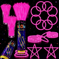 ILHSTY 100 pack green 8 inch glow sticks with connectors for necklaces - view 6