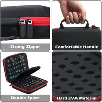 Aoriher 1 Pcs Dice Case with Removable Slotted Tray - Red - image 4