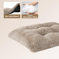 EHEYCIGA Fluffy Dog Crate Bed, Plush Extra Large Dog Pillow - Taupe / 47 x 35 - image 4