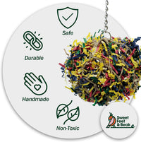 Sweet Feet and Beak Shredder Ball - 3 inch - image 3