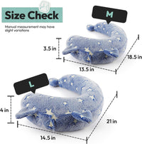 Dog Calming Pillow, Glow in The Dark Dog Put Head on - Large / Blue - image 2