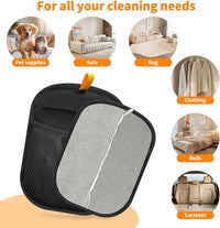 2PCS Pet Hair Removal Glove for Cats & Dogs Five-Finger Electrostatic Magic Brush Pet Hair Remover Glove for Clothing, Couch, Carpet, Furniture, Car Seat