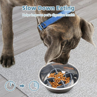 Jaoul silicone slow feeder insert for large breed dog bowls with suction cup base - view 2