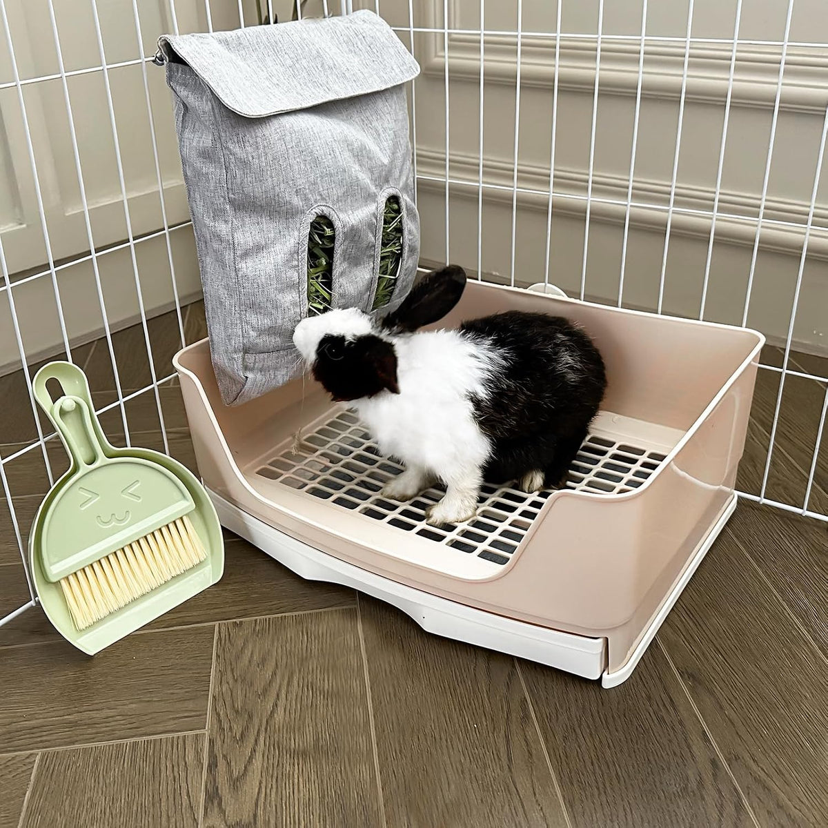 Large Rabbit Litter Box Bunny Litter Box - Brown - image 2
