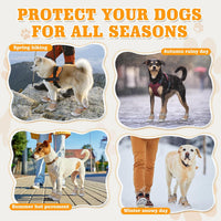 DcOaGt Dog Shoes Large Size Dogs - Khaki-Reflective / Size 1:for paw width 0-1.8 inches (Pack of 4) - image 2