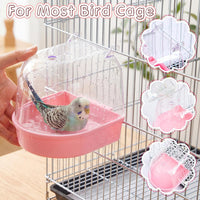 Honeydak 3 Pcs Bird Bath for Cage Parakeet Bath Hanging Box - Cute Color - image 4