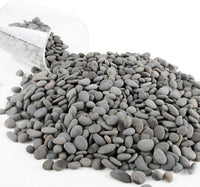 CJGQ Decorative River Rocks Pebbles for Succulents - 3lb / Black-Medium